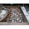 Buy cheap Interior Decor Gold Partition Panels Room Divider Screen Laser Cut Decorative Stainless Steel Metal Screens from wholesalers