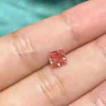 2.42 CVD Lab Grown Pink Diamonds Princess Without Inlay Cultivation