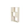 Buy cheap Practical Slim Wooden Book Shelf Three Tier White Oak For Bedroom / Living Room from wholesalers