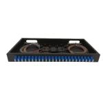 48 Core LC Duplex Fiber Optic Patch Panel Black Color