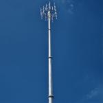 100FT 120FT Telecom Poles Hot Dip Galvanized Surface Treatment And Futao