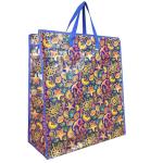 laminated bopp customized pp woven shopping bags /colorful pp woven iron zip