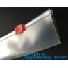 Buy cheap vacuum bags without teeth double color flange zipper, PVC Plastic Slider Zipper For Plastic Zipper Pouch, double color f from wholesalers