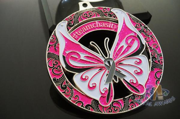 Sports Marathon Running School Metal Award Medals , Custom Design Zinc Alloy Or