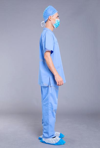 Buy cheap Reusable 100% Cotton GB15979 Blue Scrub Suit For Doctors from wholesalers