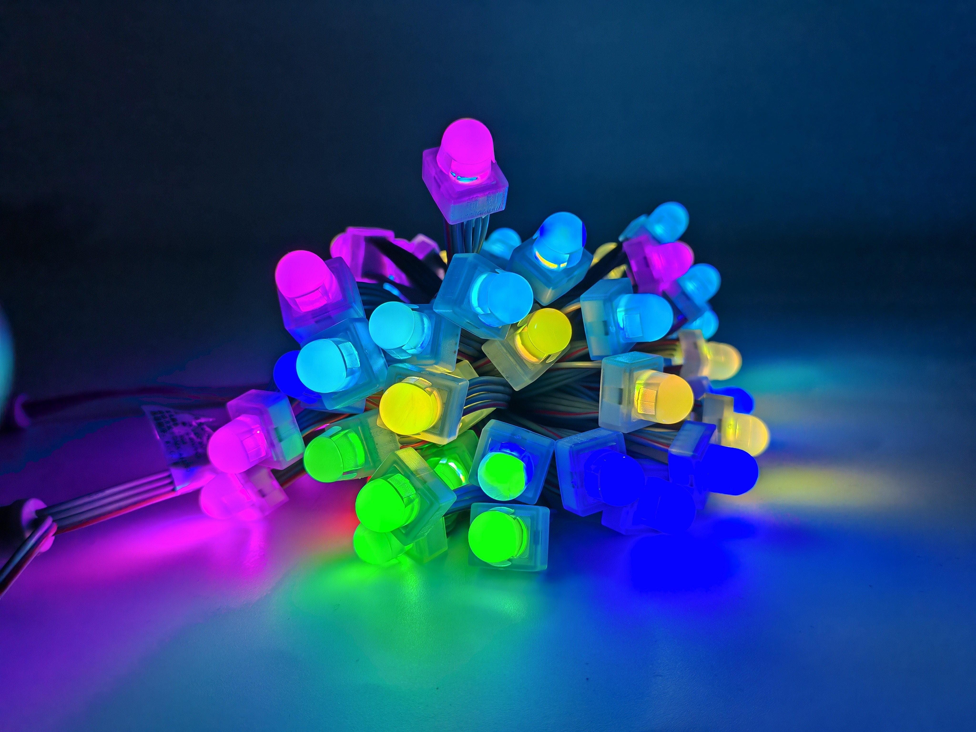 Customizable 12mm DC12V 0.3W Square LED Pixel Module Light for Different Colors