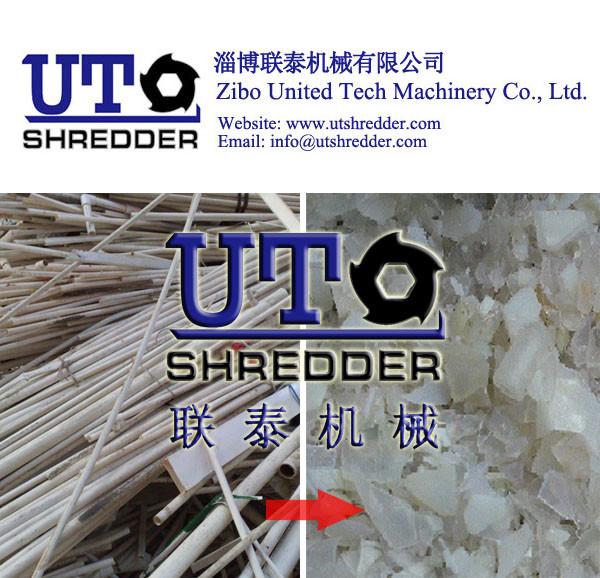Buy cheap manufacture high output double shaft shredder, plastic granulator, plastic shredder, PVC pipe shredder, tube crusher from wholesalers