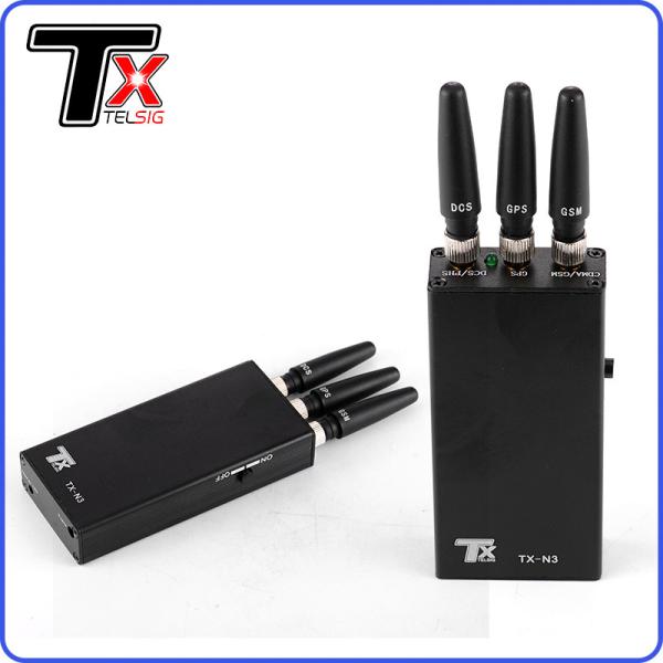 Buy cheap Handheld GPS Signal Jammer Cell Phone Blocker 3 Antenna Durable For GSM from wholesalers