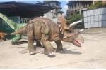 Waterproof Life Size Dinosaur Statue Triceratops For Amusement Park