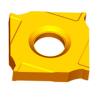 Buy cheap XSEQ1202,Yellow Square Carbide Inserts , HRC40-60 Carbide Insert Milling Cutters from wholesalers