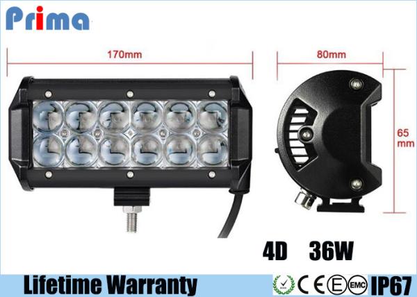 Buy cheap Double Row 7 Inch 36W Led Light Bar For Cars , IP67 6000K Jeep 4D LED Light Bar from wholesalers