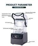 8 Speed Settings Customized Logo Commercial Blender For Smoothie Machine