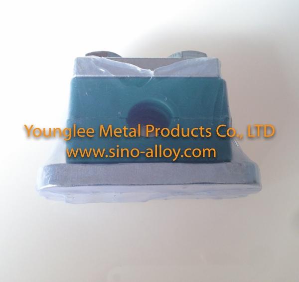 Buy cheap Hydraulic heavy duty pipe clamps with galvanized steel plates and high strength bolts from wholesalers