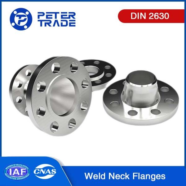 Buy cheap DIN 2630 Carbon Steel / Stainless Steel Straight Hub Welding Flanges WNRF PN2.5 from wholesalers