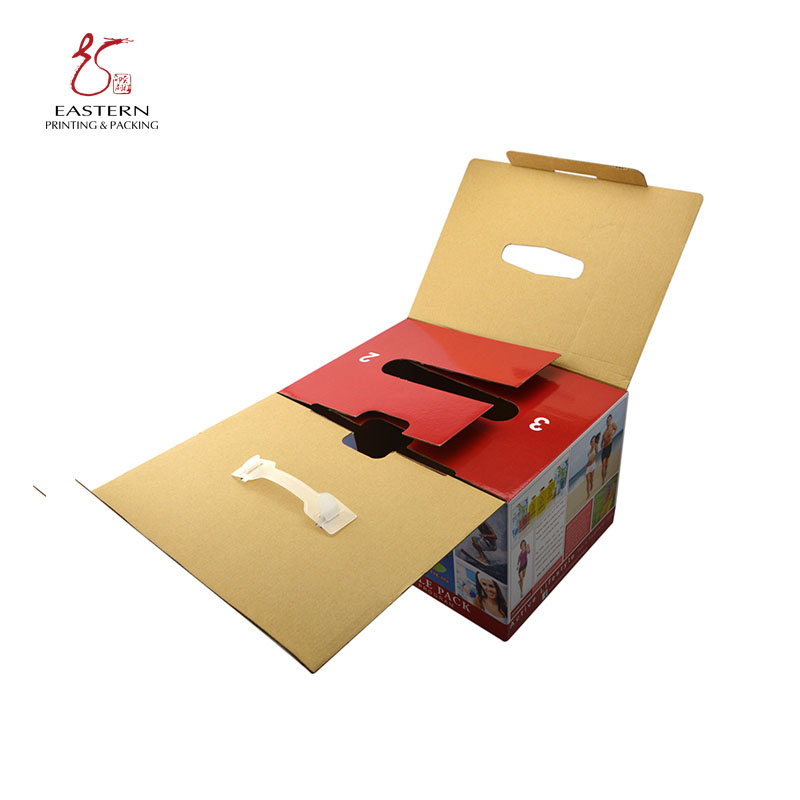 Debossed Corrugated Cardboard Shipping Boxes Offset Printed Classic Style