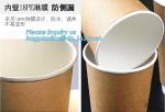 Double Single Wall Disposable Coffee Paper Cup Hot Coffee Cups 8oz Takeaway Cups