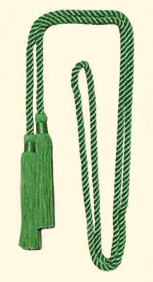 Buy cheap 52 Inches long soft rayon cotton honor cord with 4 inches tassels trimmings on both ends from wholesalers