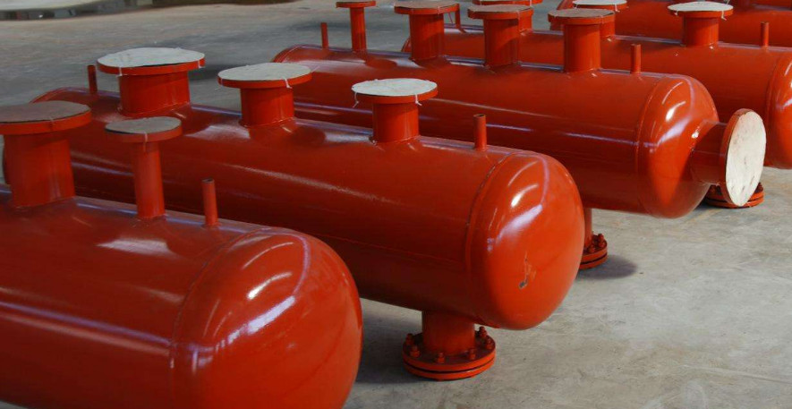 Flange Cylinder Biomass Boiler Parts Customization Dimension Tube Heat Exchanger