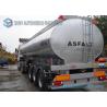 Buy cheap 35000 Liters Tri-axle Heating Bitumen Storage Tanks , Aluminum Cover Bitumen Tanker from wholesalers