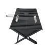 Buy cheap Black Carbon Steel 1.0mm Foldable Charcoal BBQ Grill With Grid from wholesalers