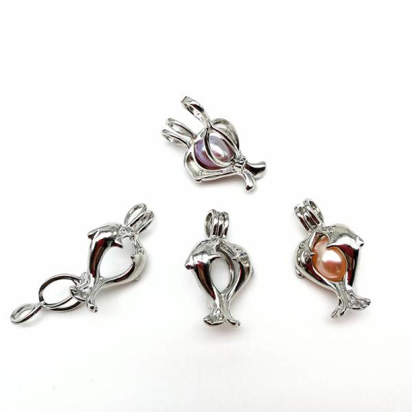 Pearl Cage Locket Findings Cage Pendant For Oyster Pearl Girl Women Gits