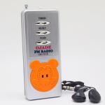 Compact Pocket FM Radio with Headphone Jack 3.5 MM and 88-108 MHz Frequency