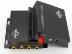 4Ch Audio to Fiber Optic Converter Extender RCA Audio Connector