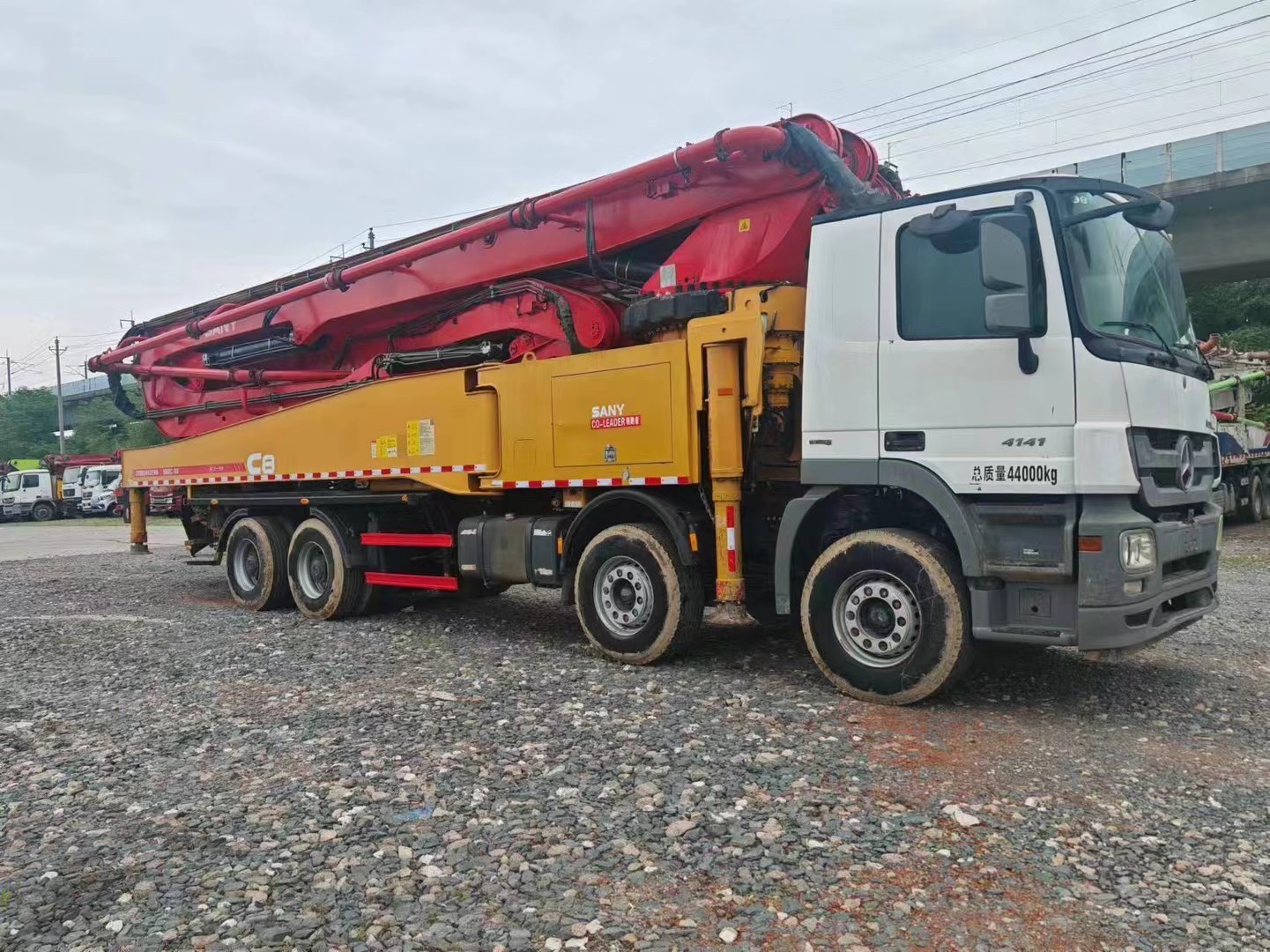 2018 Sany Mercedes Chassis 56m Easy on the Pocket Second Hand Concrete Pump Truck 315kw1600rpm Power Good Condition