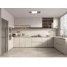 Buy cheap Plywood Board Waterproof White Melamine Kitchen Cabinets Sets For Hotel from wholesalers