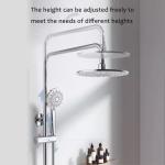 Wall Mounted Round Faucet Shower Set Pressurized Shower Head For Household