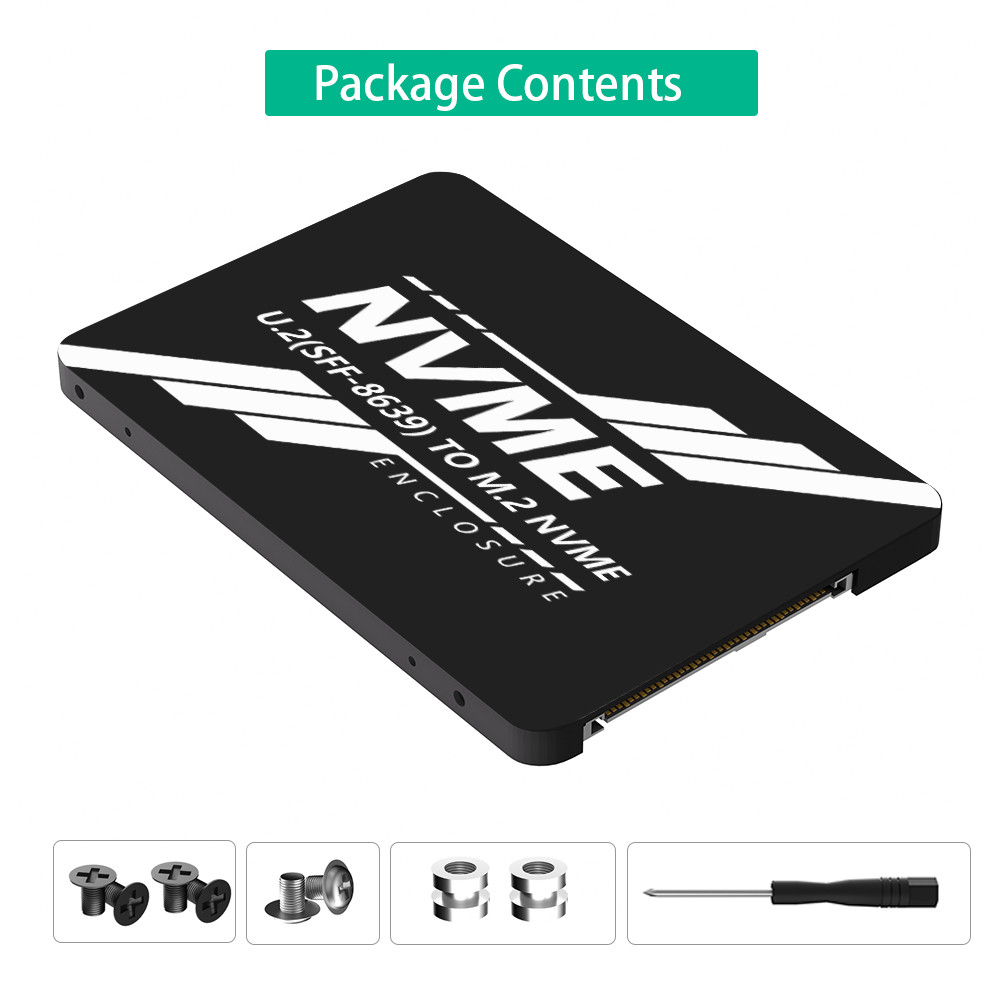 M.2 M Key To U.2 Adapter Card NVME ssd to pc-e u2 sff-8639 Pcle M2 Adapter Converter for 2230/2242/2260/2280