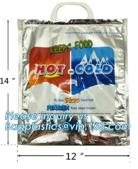 Promotional Aluminium Extra Large Thermal Cooler insulated tote bags with zipper,Custom Logo cooler bag for food bagease