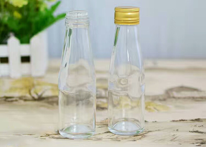 Custom Small Glass Juice Bottles / 4 Oz Glass Bottles High White Glass