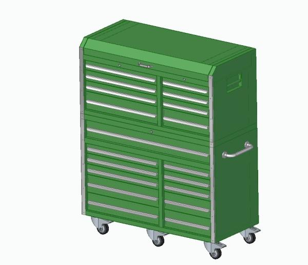 Buy cheap Aluminum Handles and Stainless Steel Rolling Tool Chest for Workshop Equipment Storage from wholesalers