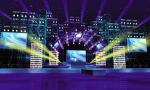 Aluminum Glass Stage Black Can Adjustable 3 level Plywood Stage 1.22 x 1.22 m