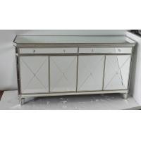 Buy cheap Europe Design Mirrored Sideboard Cabinet , 4 Doors Silver Mirrored Buffet product