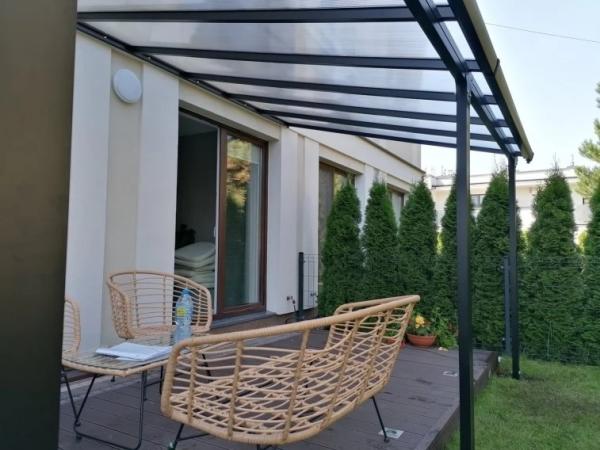 Buy cheap Waterproof terrace canopies awning polycarbonate balcony canopy outdoor cover aluminum gazebo DIY patio cover Black from wholesalers