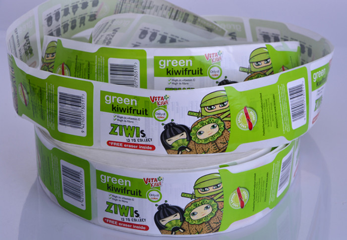 Custom printing self adhesive waterproof food drink juice bottle packaging sticker labels