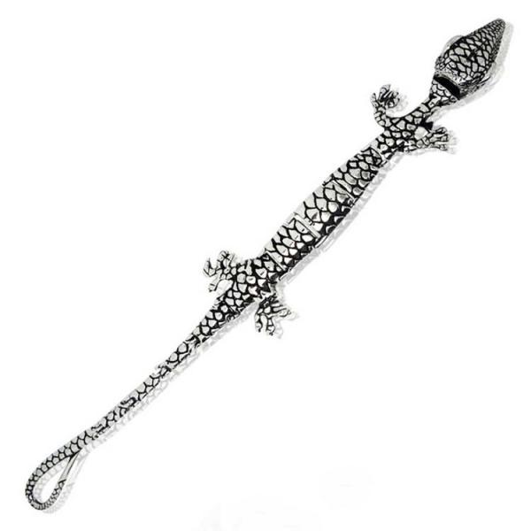 Buy cheap Men's Titanium Stainless Steel Bracelet Lizard Animal Style 8.5 Inches (JCE273) from wholesalers