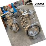 DN100 Hard Seal Stainless Steel Butterfly Valve Wafer Type Low Leakage High