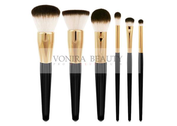 Classic Goat Hair Makeup Brush Set Three Tone Natural Hair Makeup Brushes With