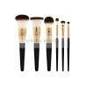 Buy cheap Classic Goat Hair Makeup Brush Set Three Tone Natural Hair Makeup Brushes With Gold Ferrules from wholesalers