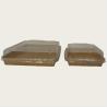 Buy cheap Food Grade Eco-Friendly Kraft Paper Food Packaging Disposable Cardboard Paper Takeaway Container For Sushi from wholesalers