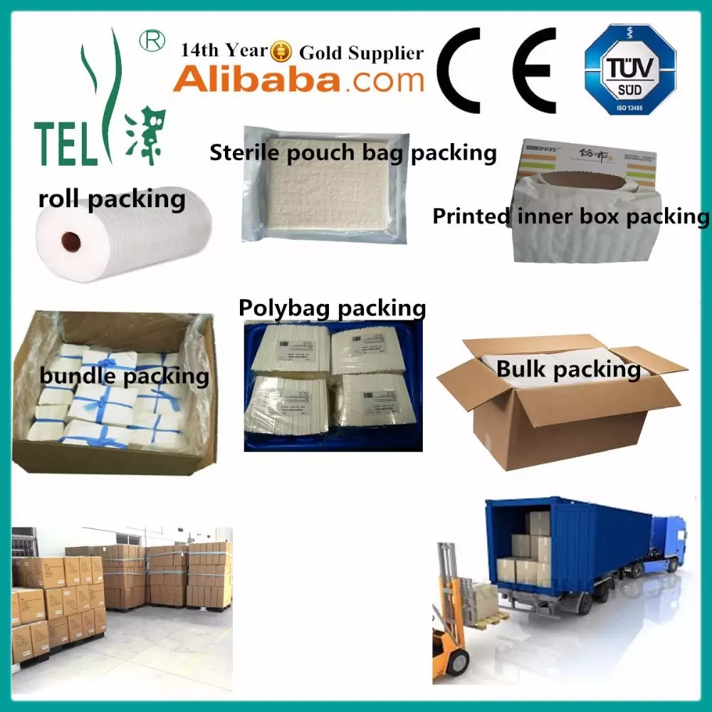 Reinforced Scrim Disposable Medical Towels Virgin Wood Pulp