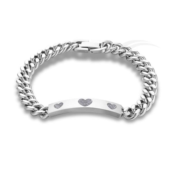 Buy cheap Hearts Galactic Meteorite Mens Steel Bracelets Impact Resistant from wholesalers