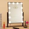 Buy cheap Desk Square Vanity Makeup Mirror With Light Bulbs , Portable Light Up Mirror from wholesalers