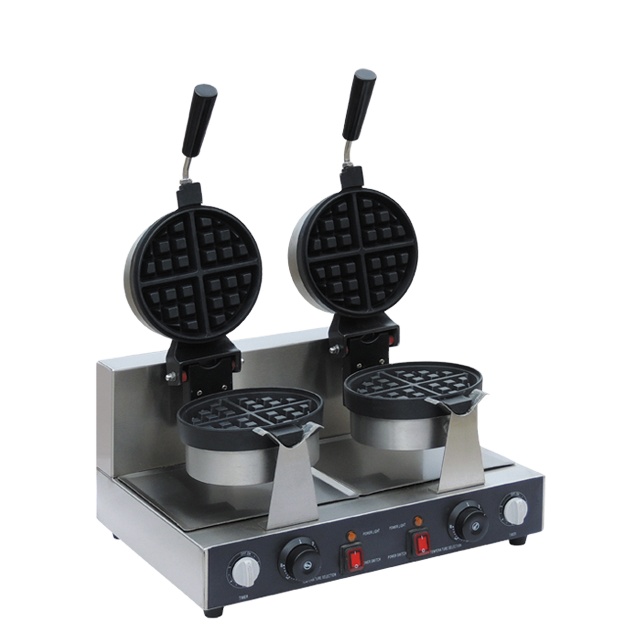 Double Plate Belgium Waffle Baker Waffle Maker Machine for Waffles and Timer Feature