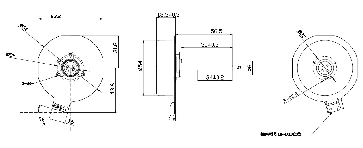24V Desk 3 Phase BLDC Motor FG Signal Customized Specification