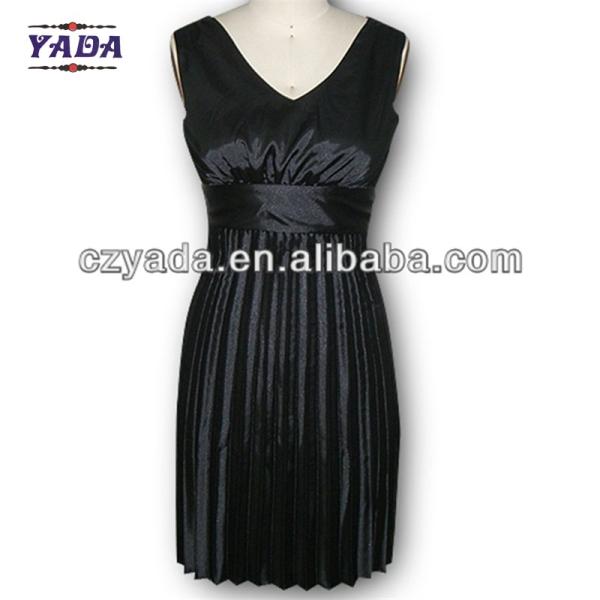 Buy cheap New casual korea lycra v-neck pleated sleeveless summer 2018 sexy night dresses dress women for sale from wholesalers