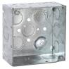Buy cheap Welded 4" Steel Outlet Box With 1/2" Concrete Knockouts 1.60mm Thick from wholesalers